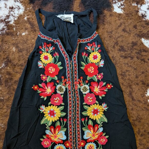 Boot Barn Savanna Jane Embroidered Tank Top - Picture 1 of 3